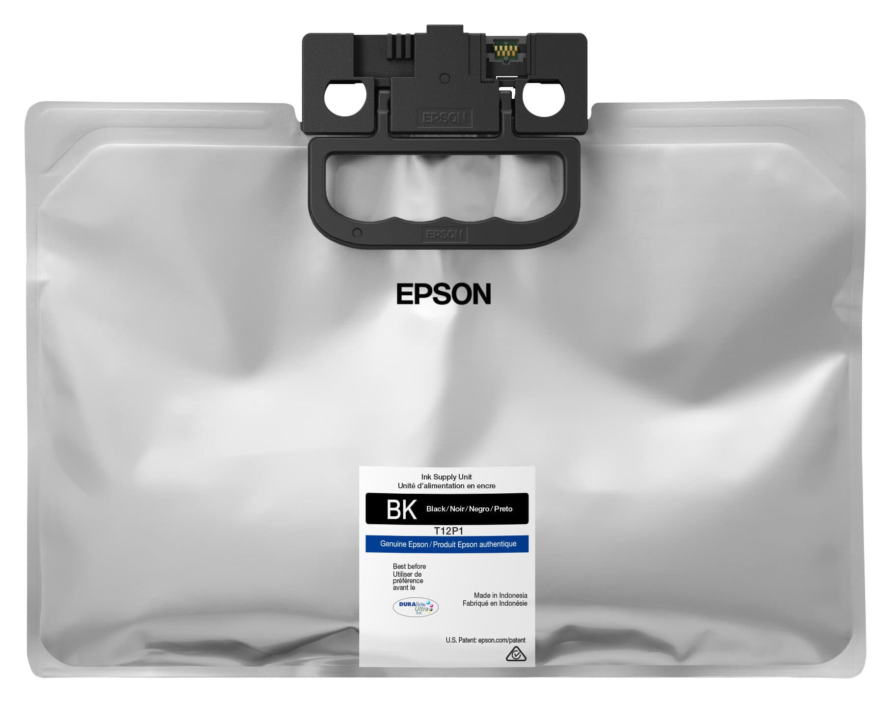 Epson T12P Black high-yield ink pack; Yield: 50,000