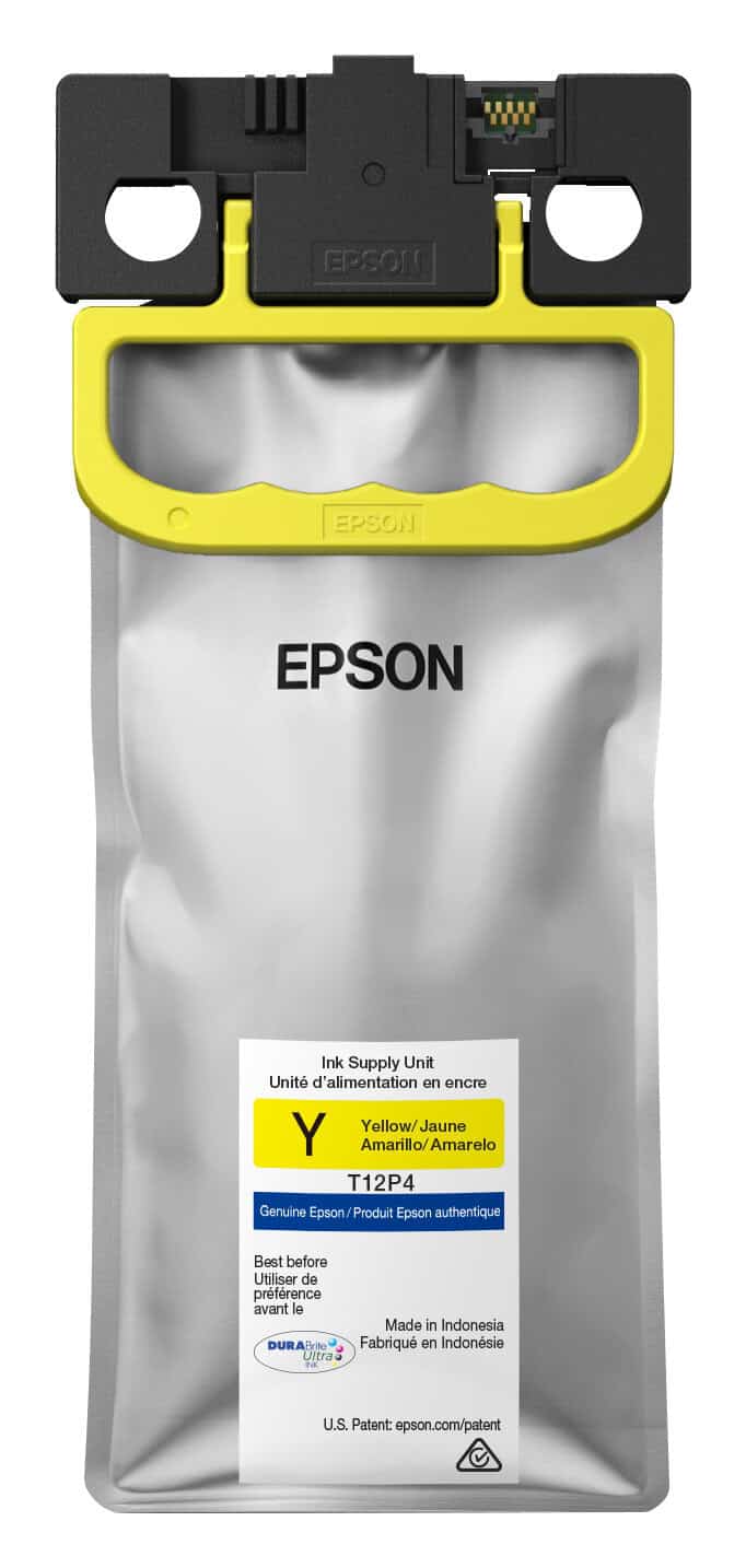 Epson T12P Yellow high-yield ink pack; Yield: 20,000