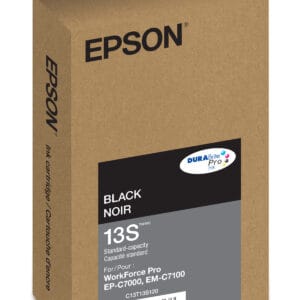Epson T13S Black ink cartridge; Yield: 2,900