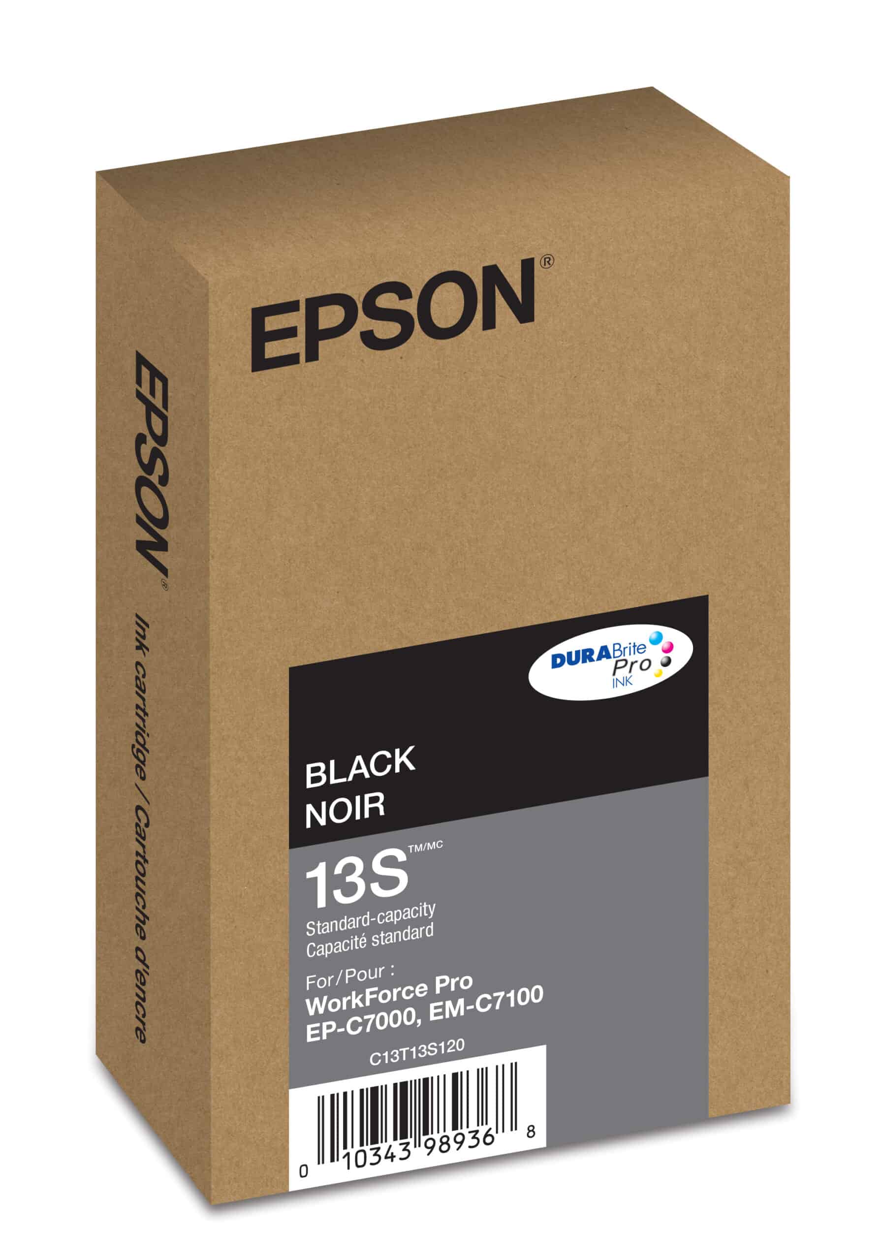 Epson T13S Black ink cartridge; Yield: 2,900