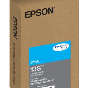 Epson T13S Cyan ink cartridge; Yield: 1,700
