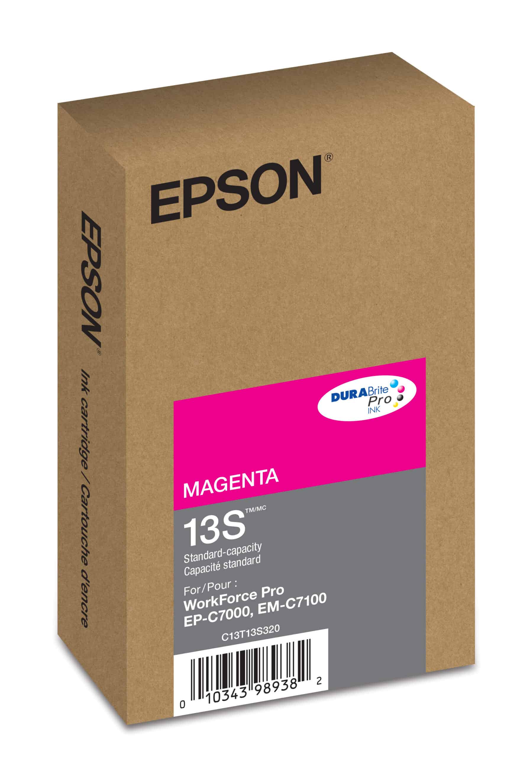 Epson T13S Magenta ink cartridge; Yield: 1,700
