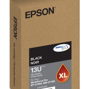 Epson T13U Black high-yield ink cartridge; Yield: 5,800