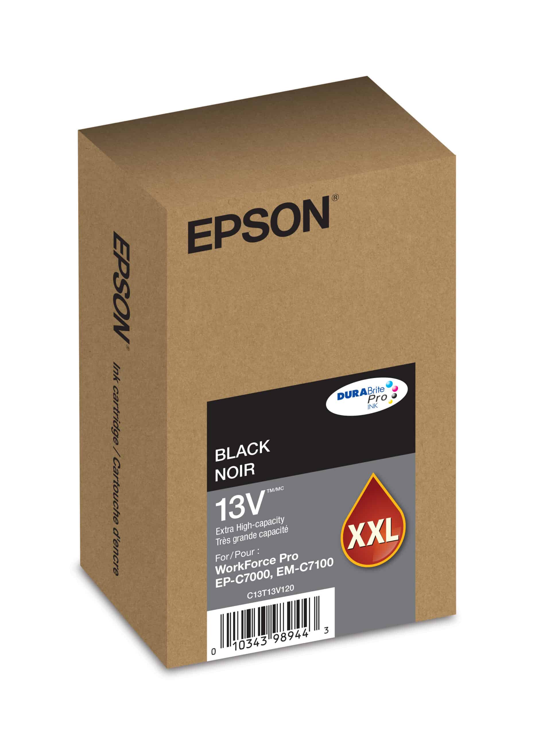 Epson T13V Black extra-high-yield ink cartridge; Yield: 11,500