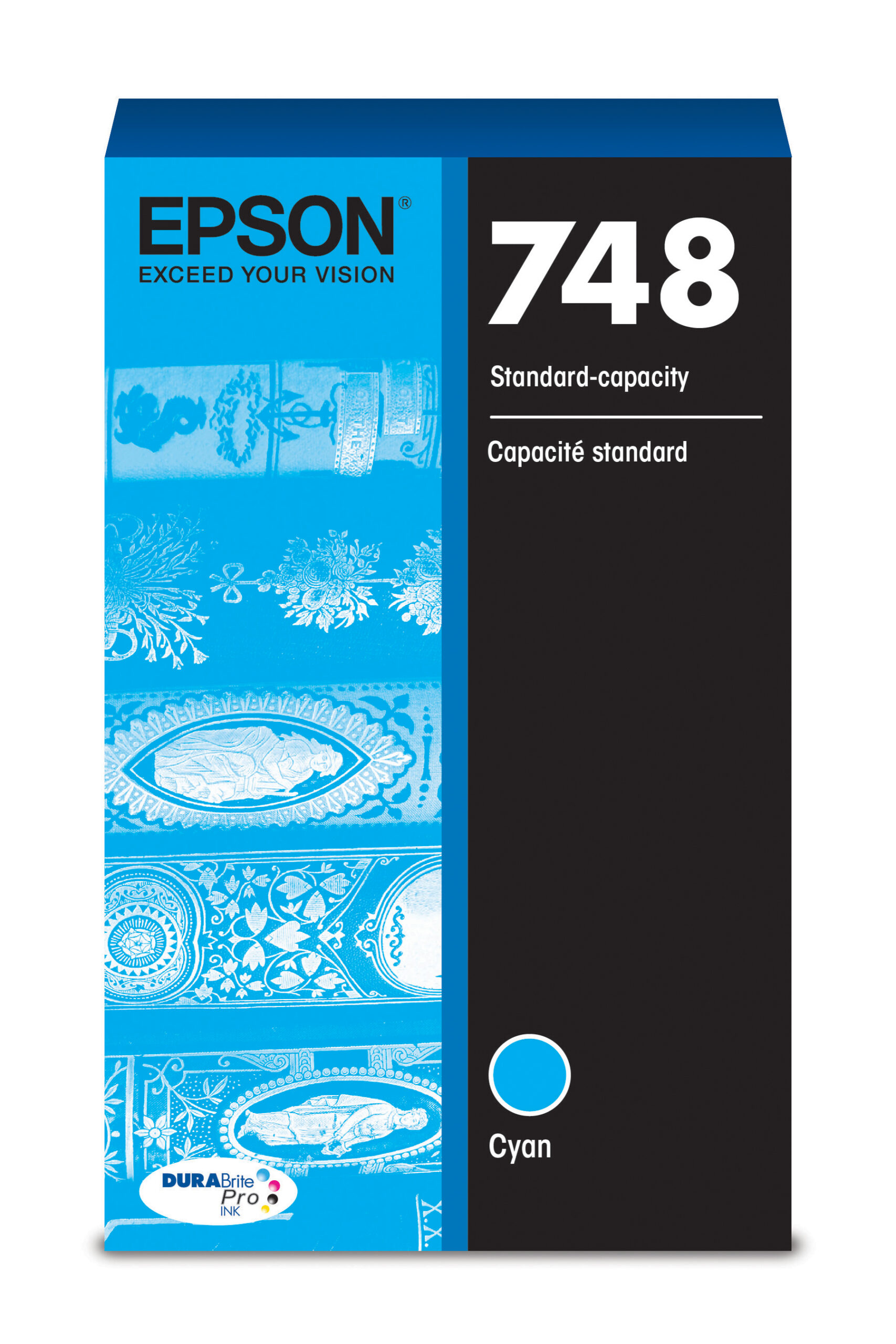 Epson 748 Cyan ink cartridge; Yield: 1,500