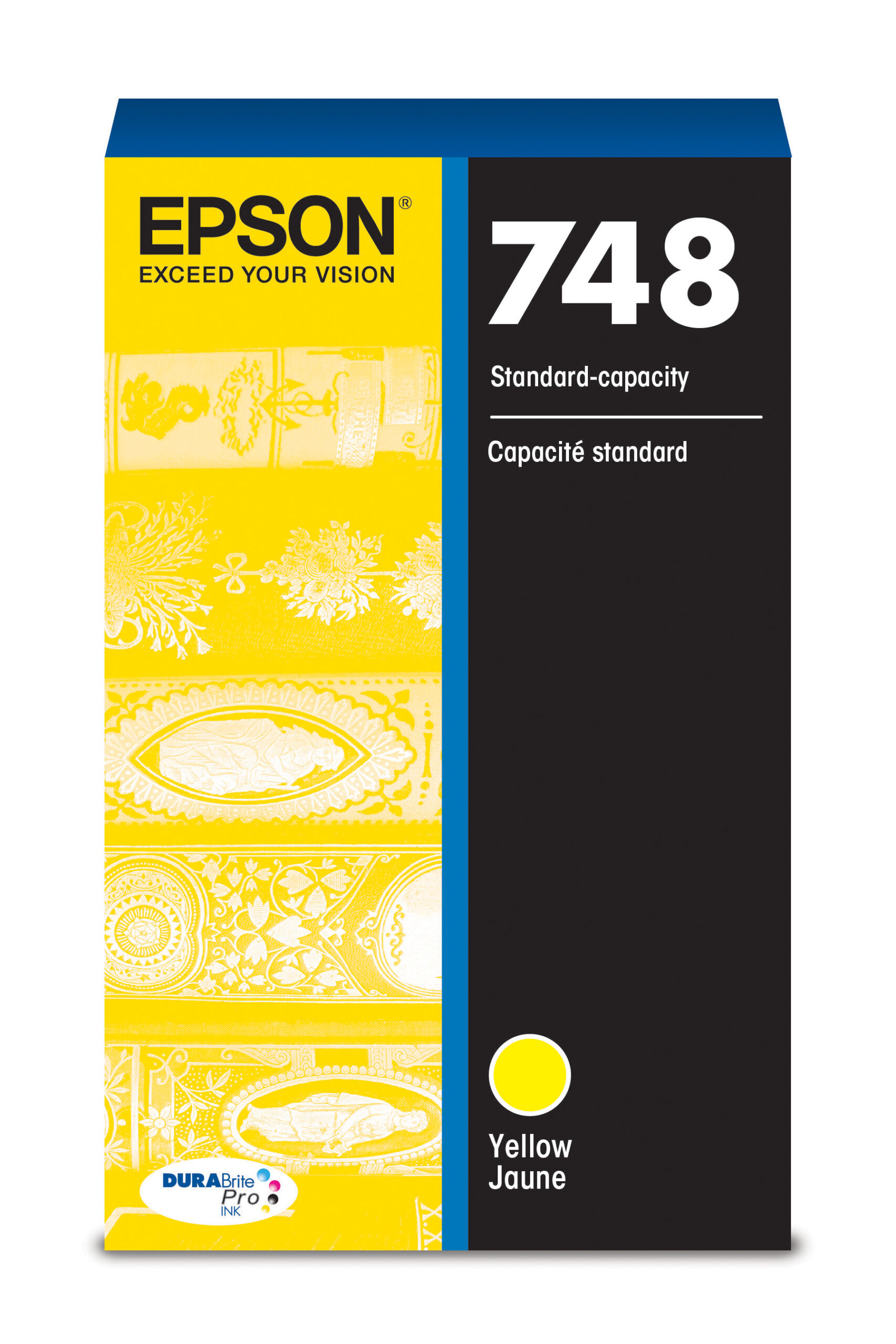 Epson 748 Yellow ink cartridge; Yield: 1,500