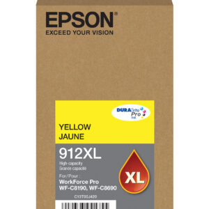 Epson 912XL Yellow high-yield ink cartridge; Yield: 4,600