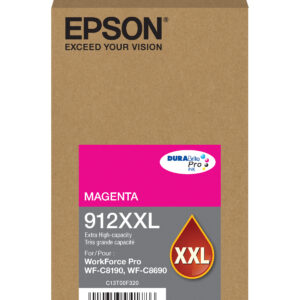 Epson 912XXL Magenta extra-high-yield ink cartridge single use; Yield: 8,000