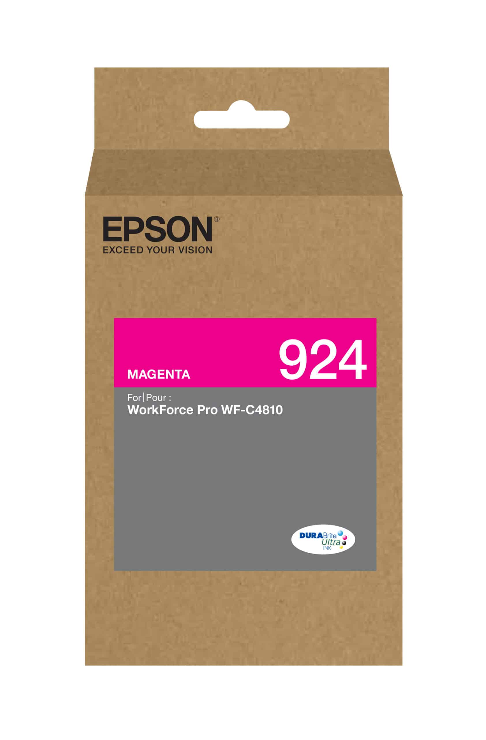 Epson 924 Standard Capacity Magenta Ink Cartridge; Yield: 1,100