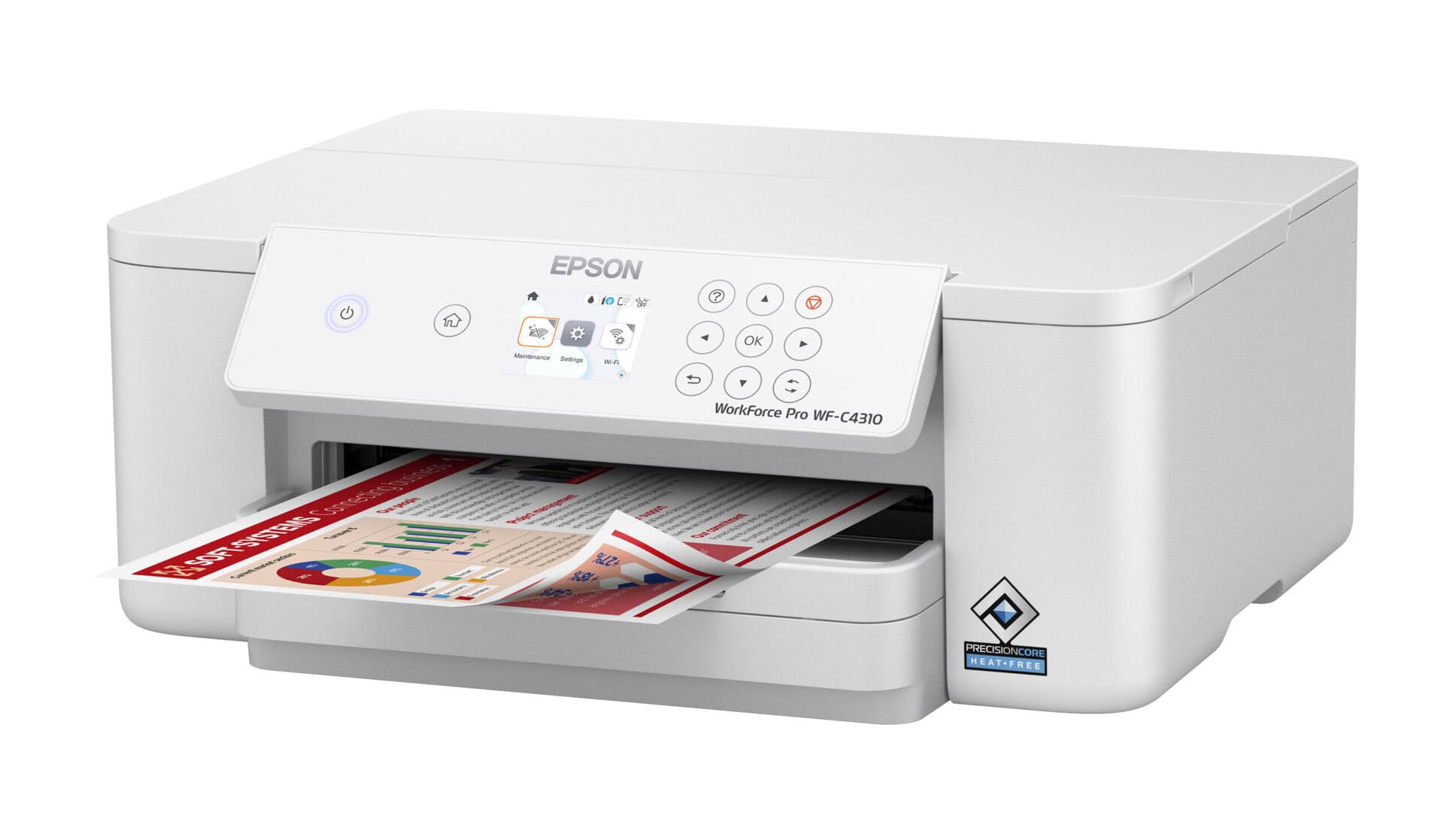 Epson WorkForce C4310- Single Function, 21 /11ppm (BW/ Color)- 2YR Warranty