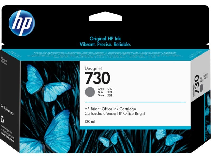 HP 730 130ml Gray Ink Cartridge