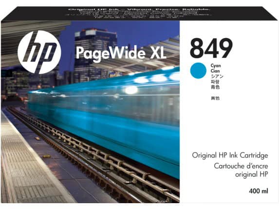 HP 849 400ml Cyan PageWide Ink Cartridge