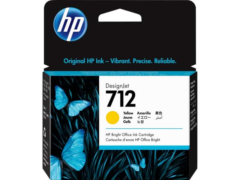 HP 712 29ml Yellow Cartridge