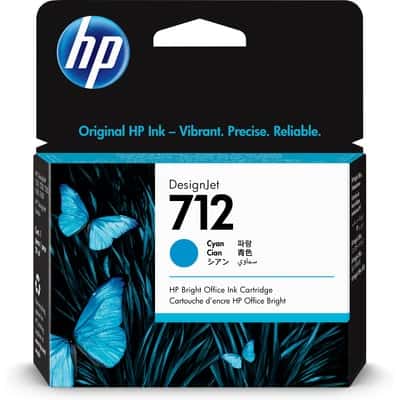 HP 712 29ml Cyan Ink Cartridge