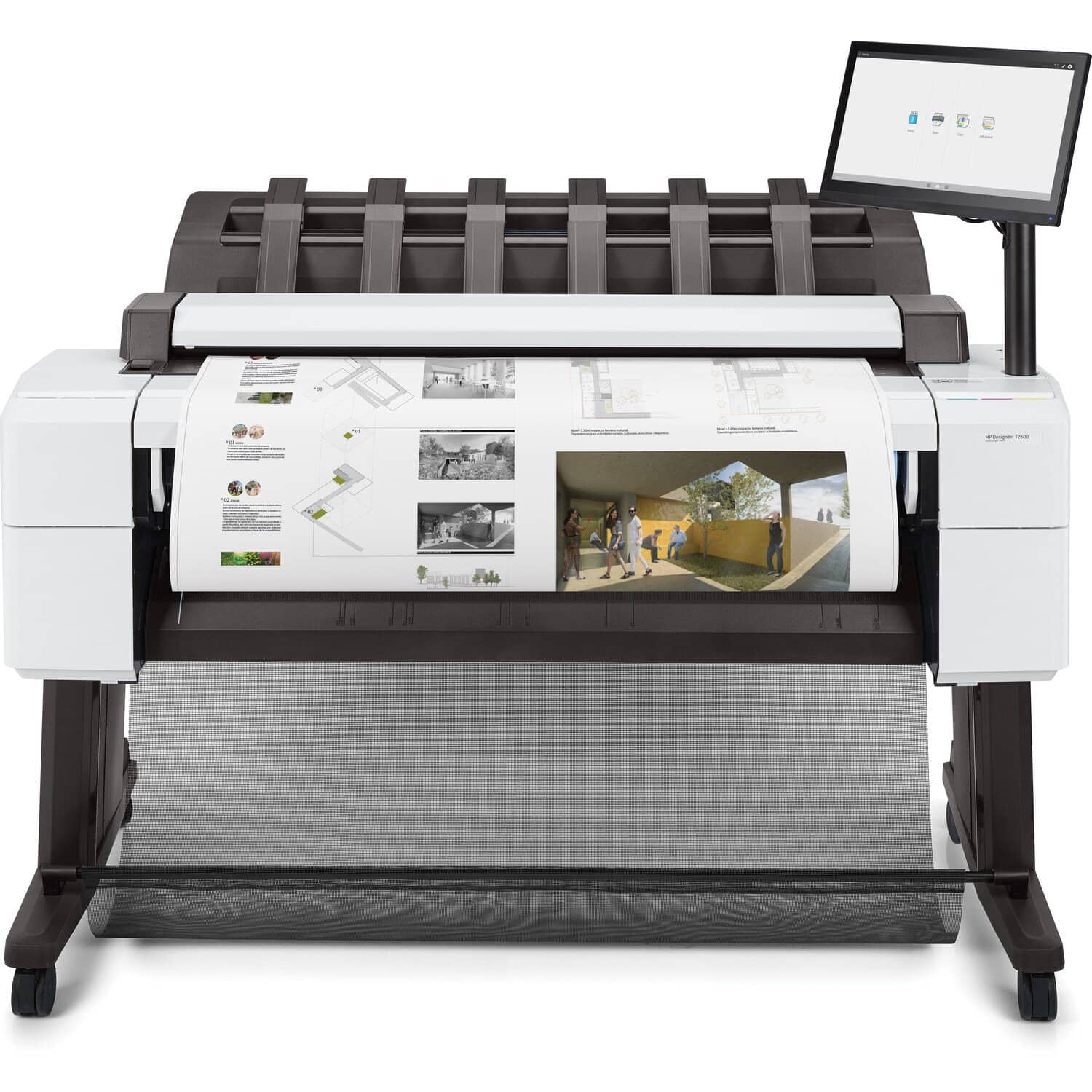 HP DesignJet T2600 36" PostScript MFP Dual Roll Printer- TAA Compliant