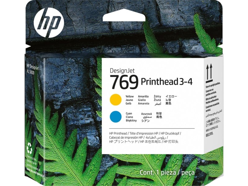 HP 769 Yellow Cyan 3-4 DesignJet Printhead